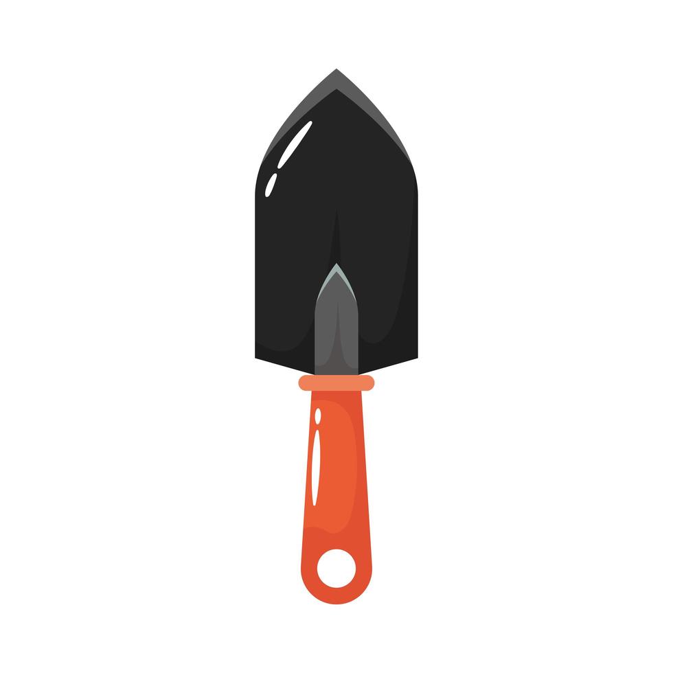 spatula gardening tool flat style icon vector