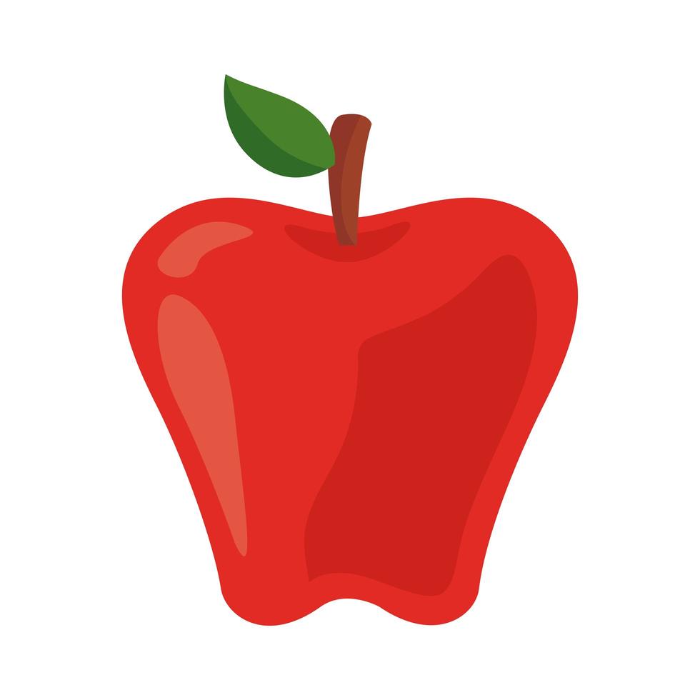 icono de comida sana de fruta fresca de manzana vector