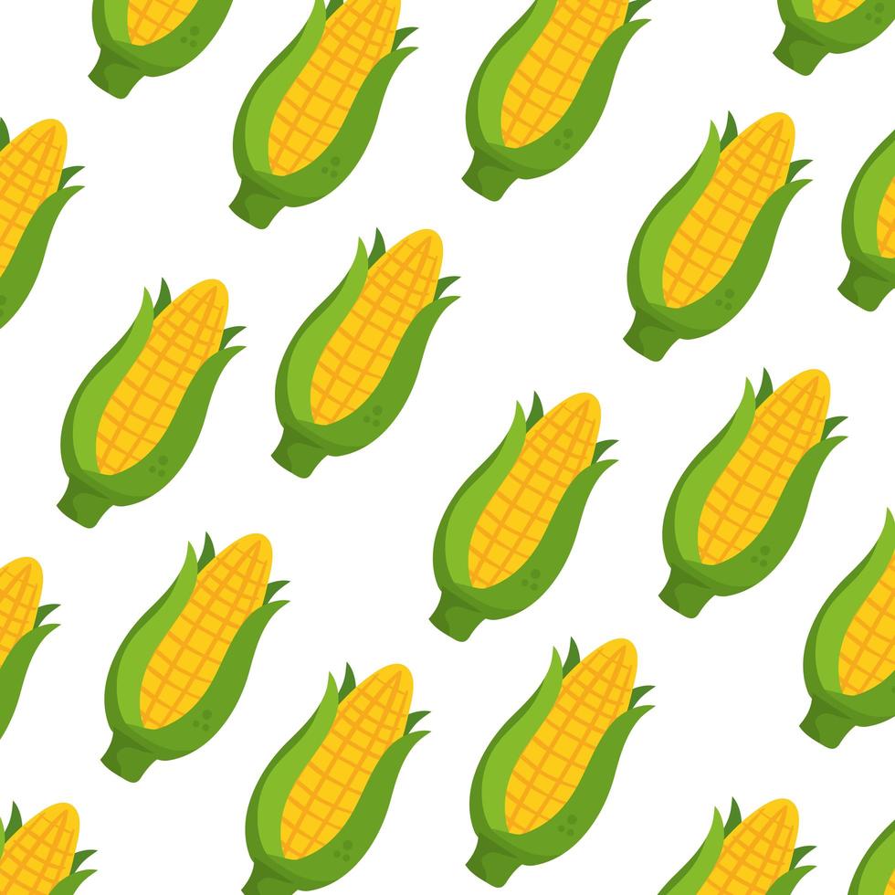 background of delicious corn icons vector