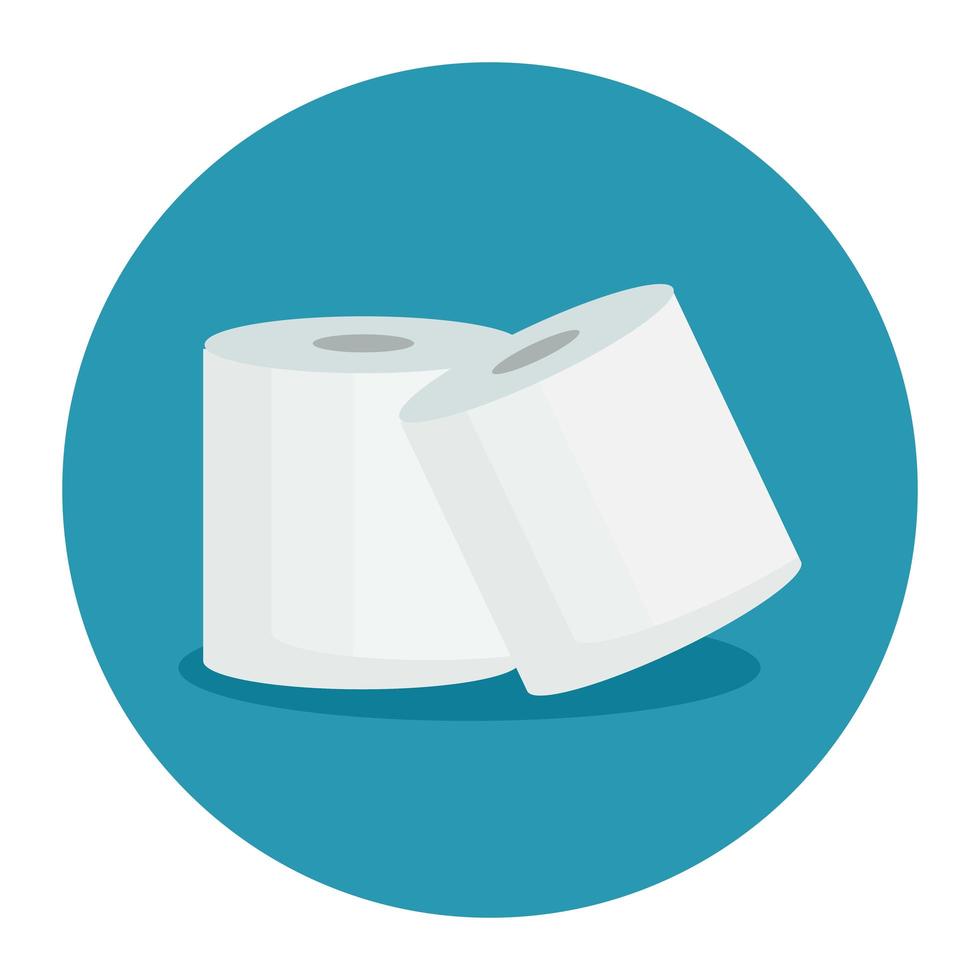 Isolated toilet papers vector design