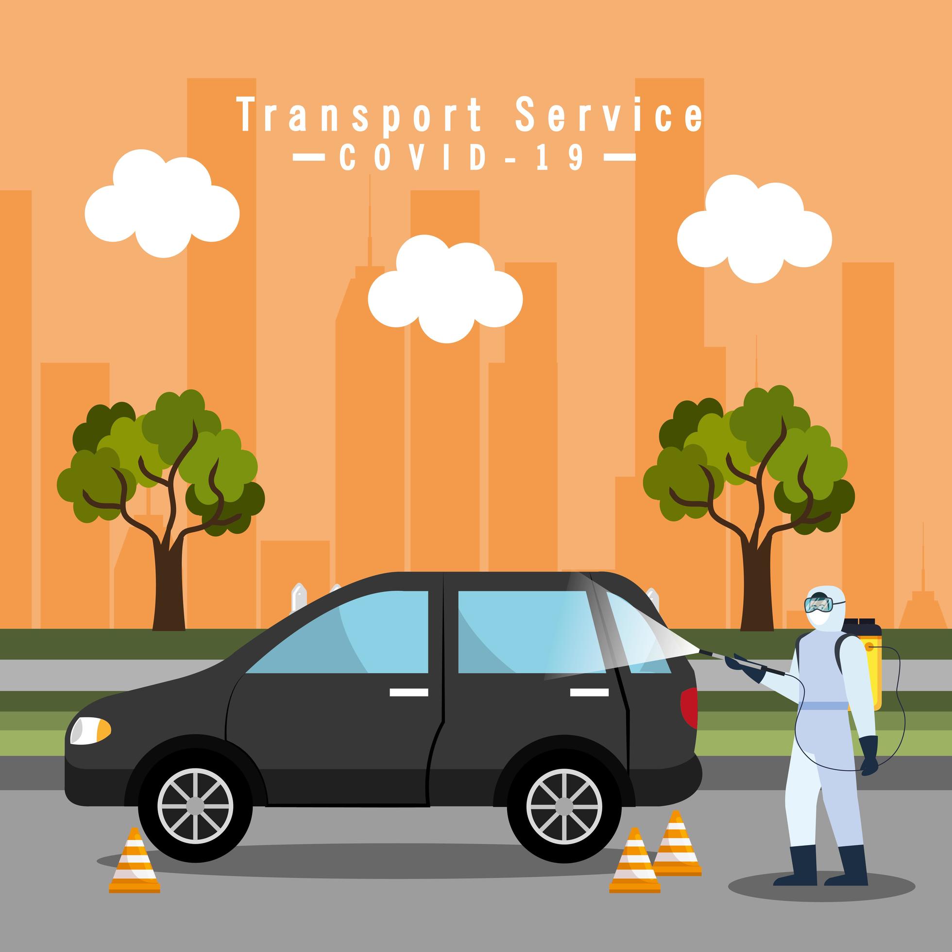 car disinfection service, prevention coronavirus covid 19, clean