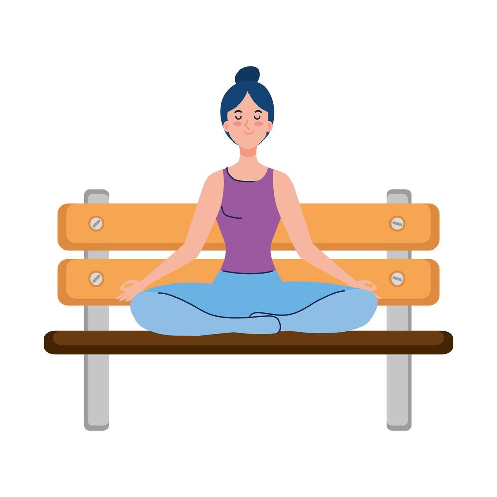 Chair yoga poses. Chair stretching exercises set. Woman workout fitness,  aerobic and exercises. Vector Illustration. 13754457 Vector Art at Vecteezy