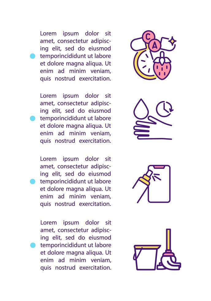 Icono de concepto de prevención de dolor de garganta con texto vector