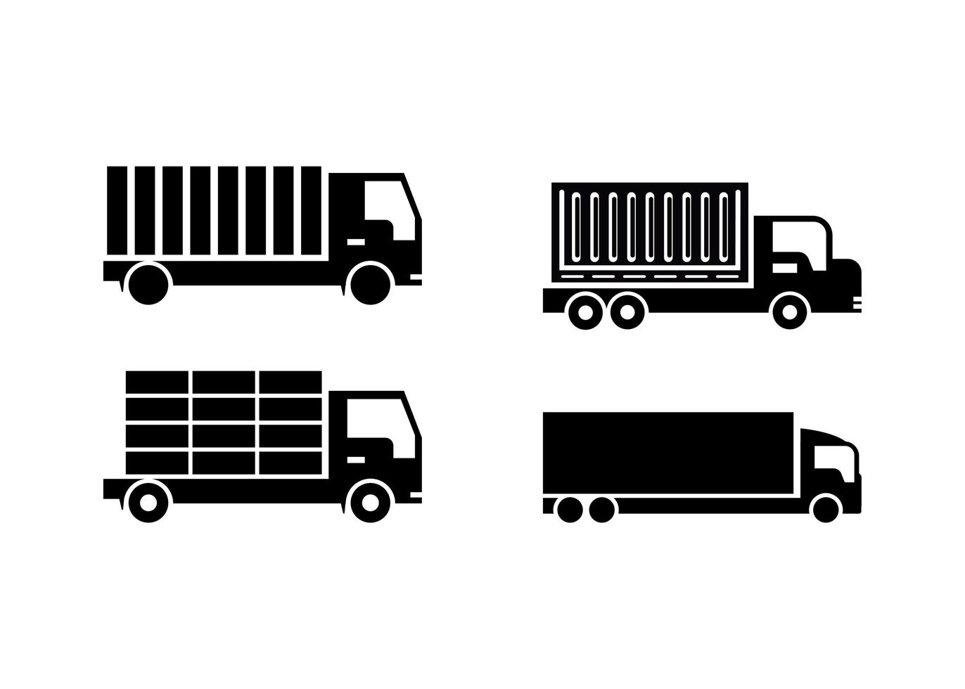 Shipping truck icon design template vector isolated illustration