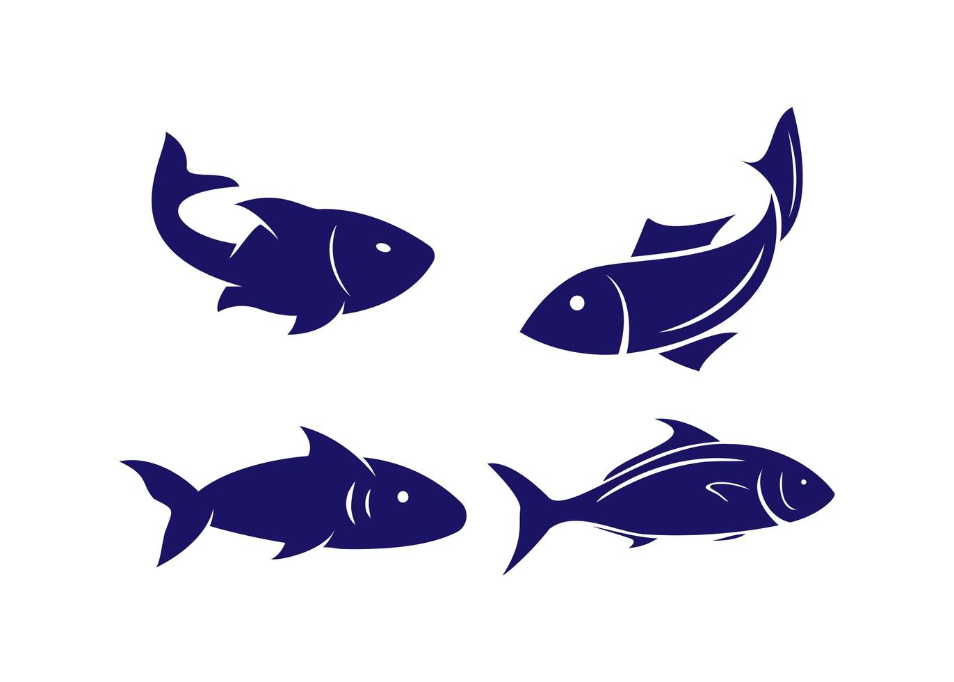 Fish icon design template vector isolated illustration