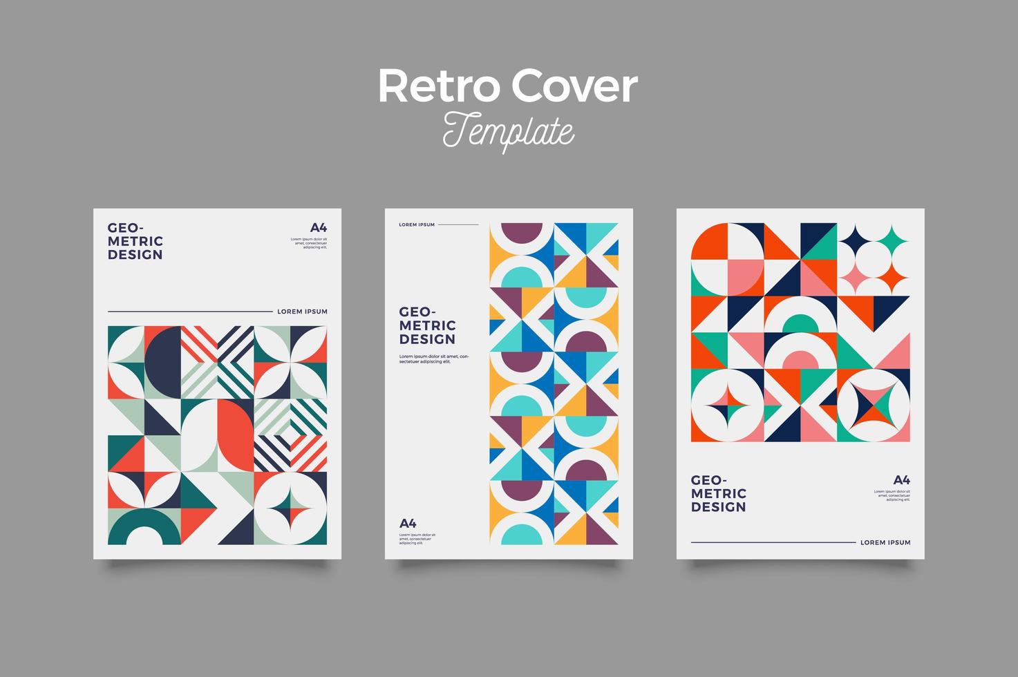 Retro Vintage Cover Poster Design vector