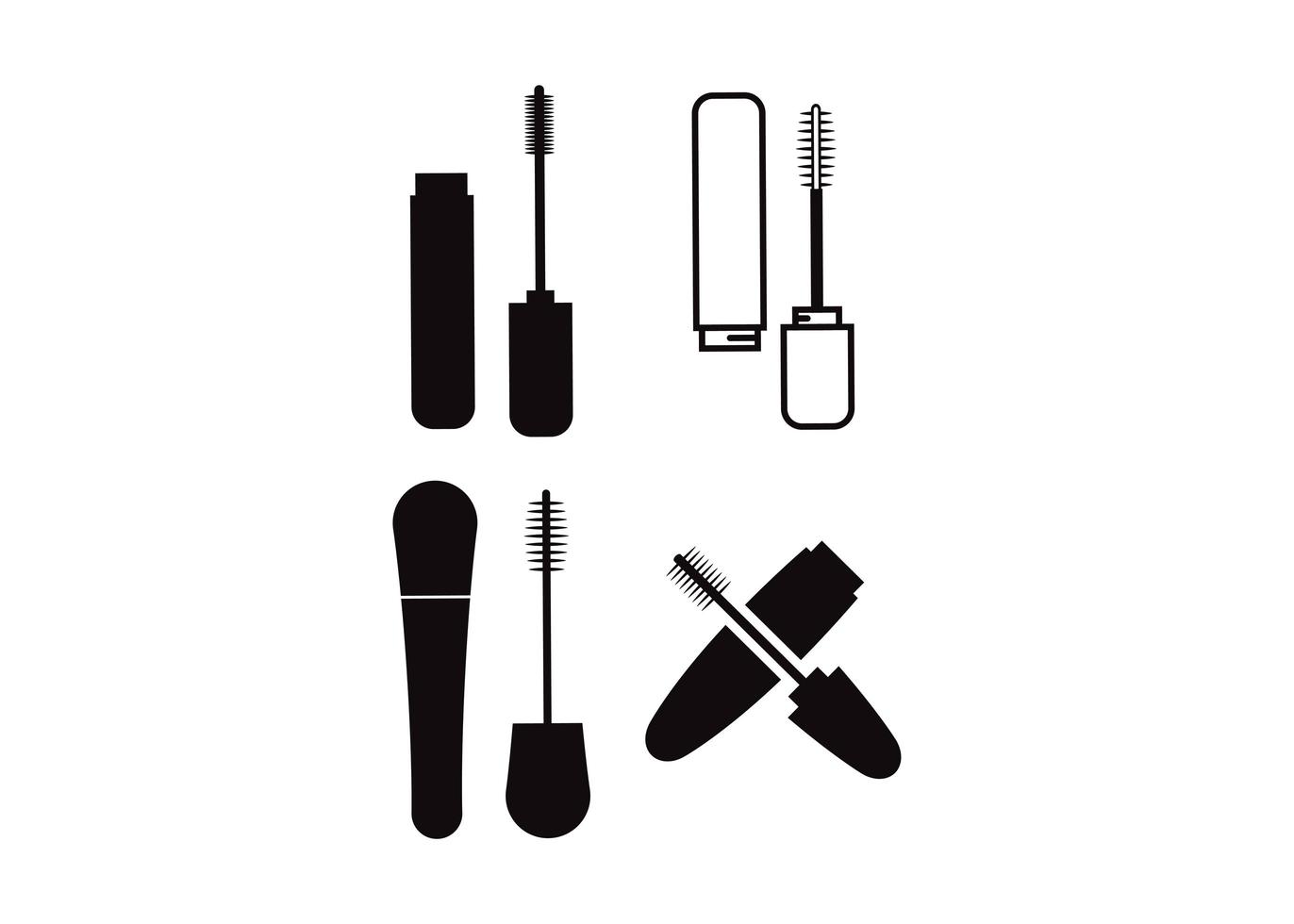 Mascara icon design template vector isolated illustration