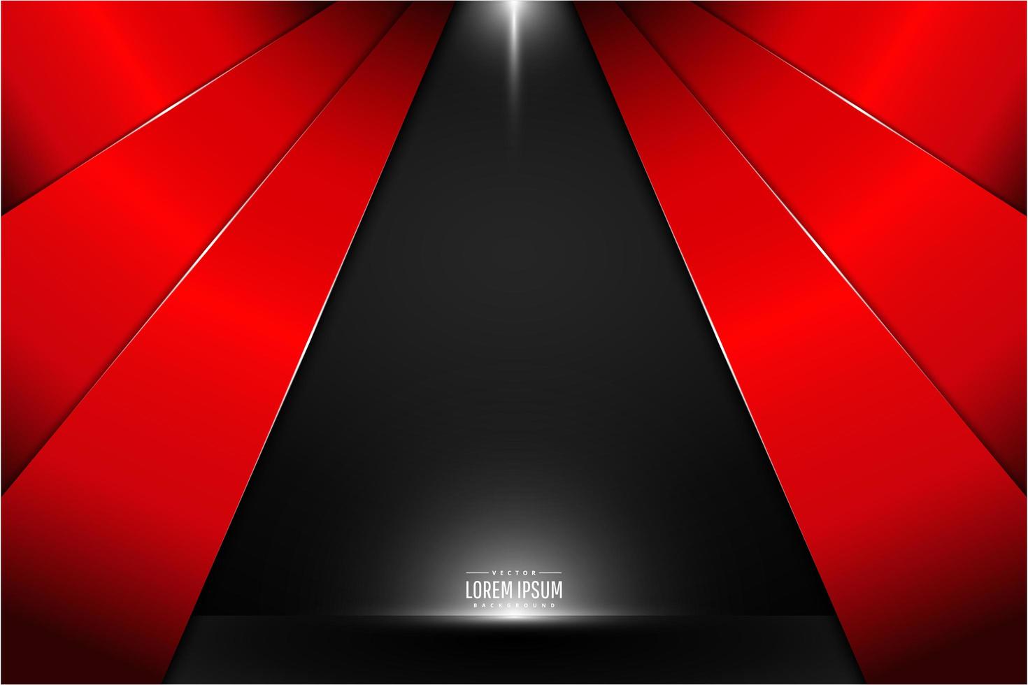 Red metal technology background vector
