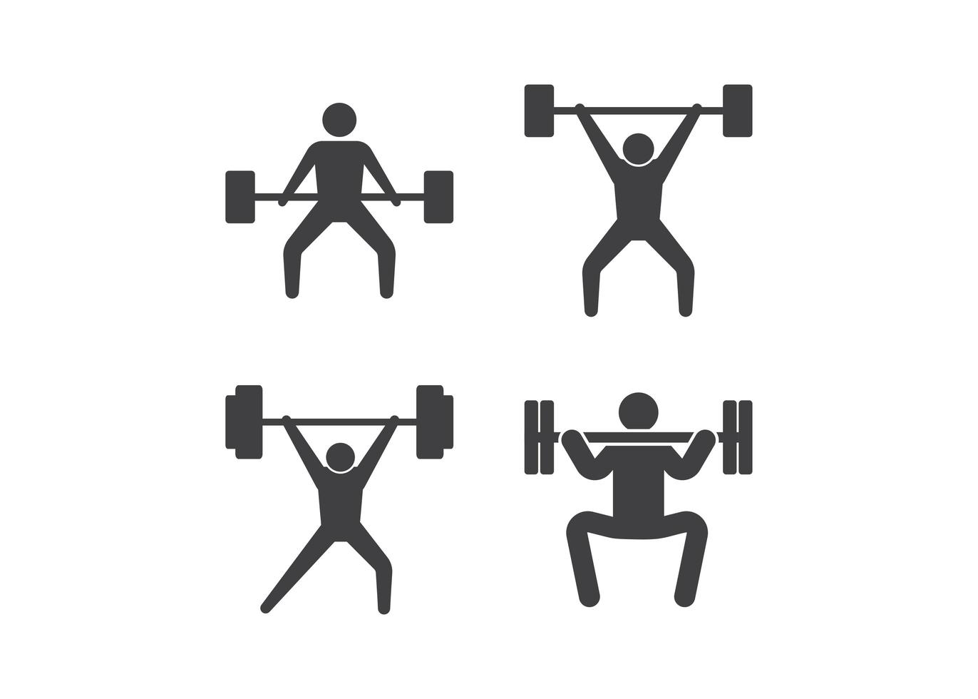 Weightlifting icon design template vector isolated illustration