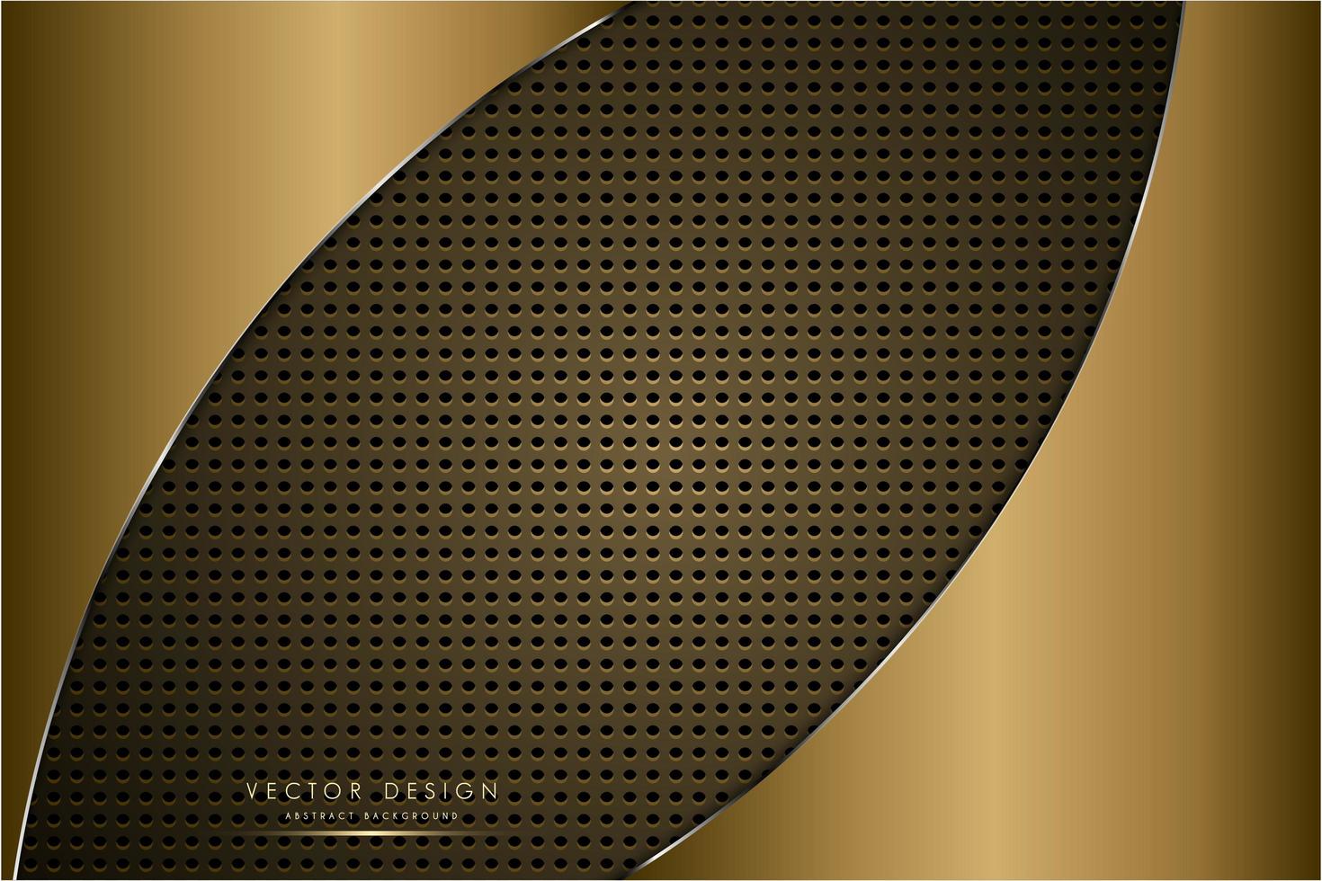 fondo metálico de lujo de oro vector