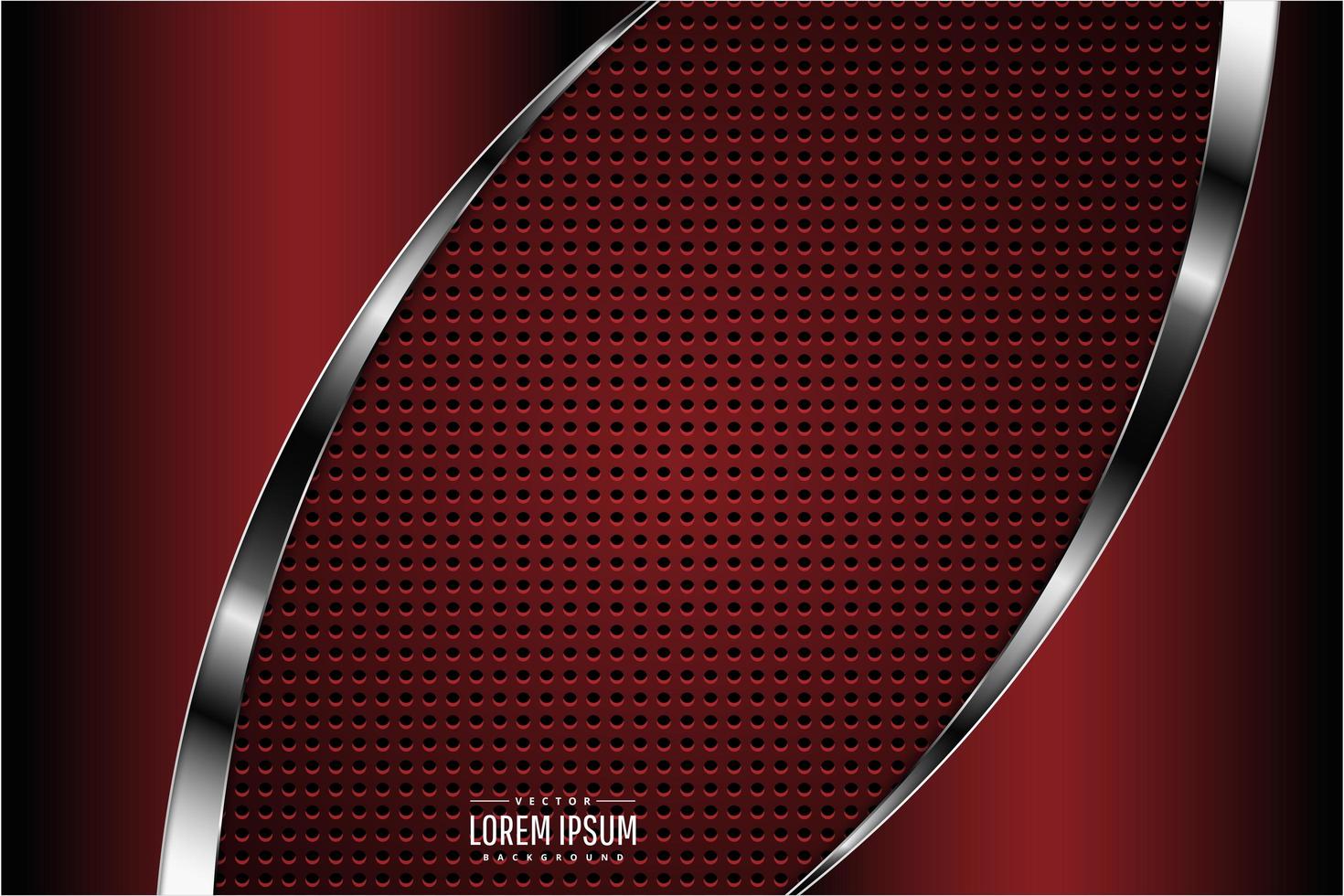 Dark red metallic background vector