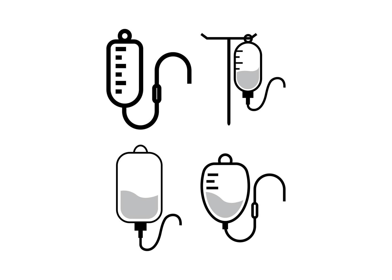 Infusion icon design template vector isolated illustration