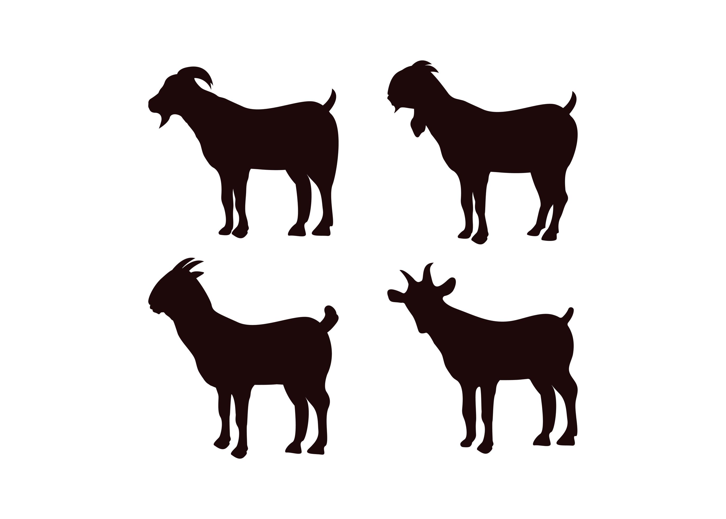 Goat icon design template set 1893767 Vector Art at Vecteezy