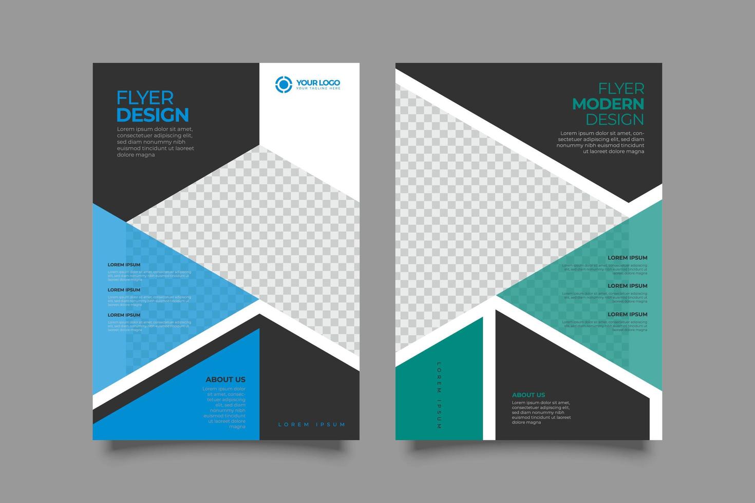 Corporate business conference a4 cover flyer template design vector