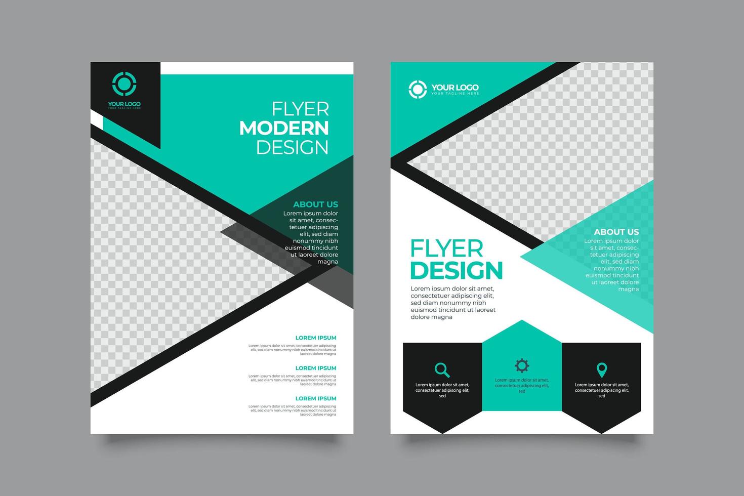 Innovative corporate business flyer design vector