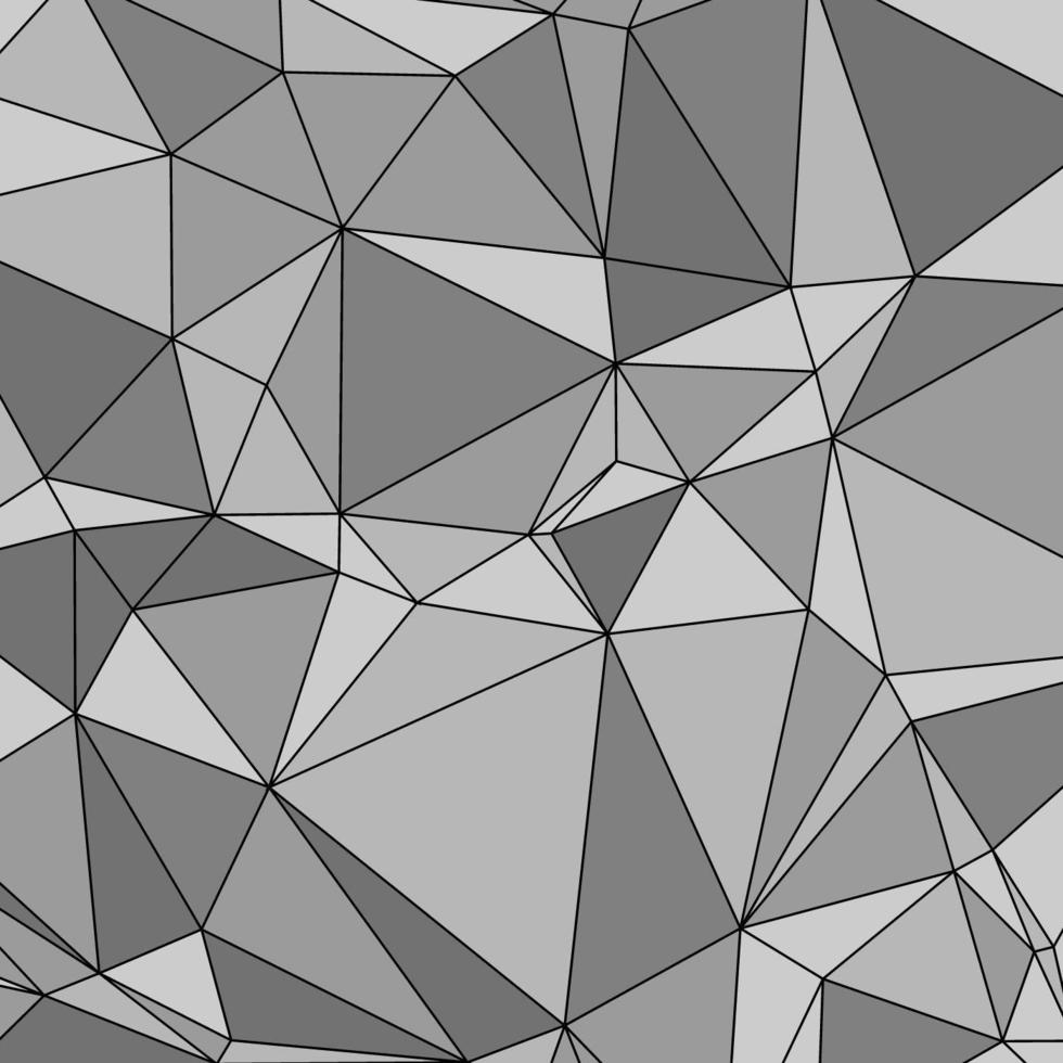 Abstract Seamless Light and Dark Grey Triangles Pattern vector