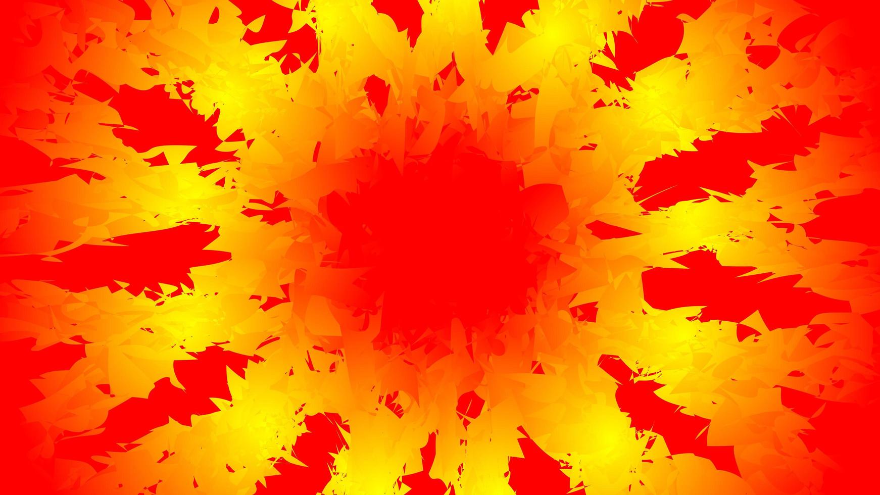 fondo geométrico abstracto rojo amarillo vector