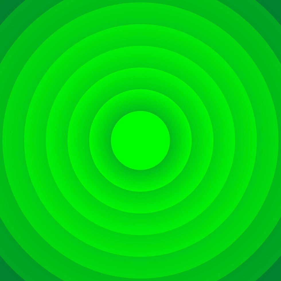 ilusión de círculo abstracto verde vector