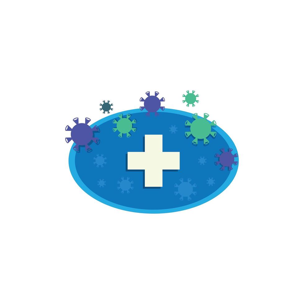 Coronavirus protection design vector