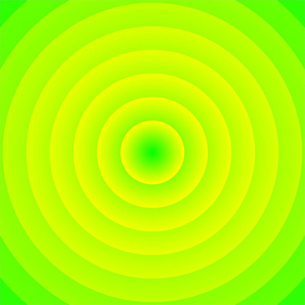 Green and yellow abstract circle illusion vector