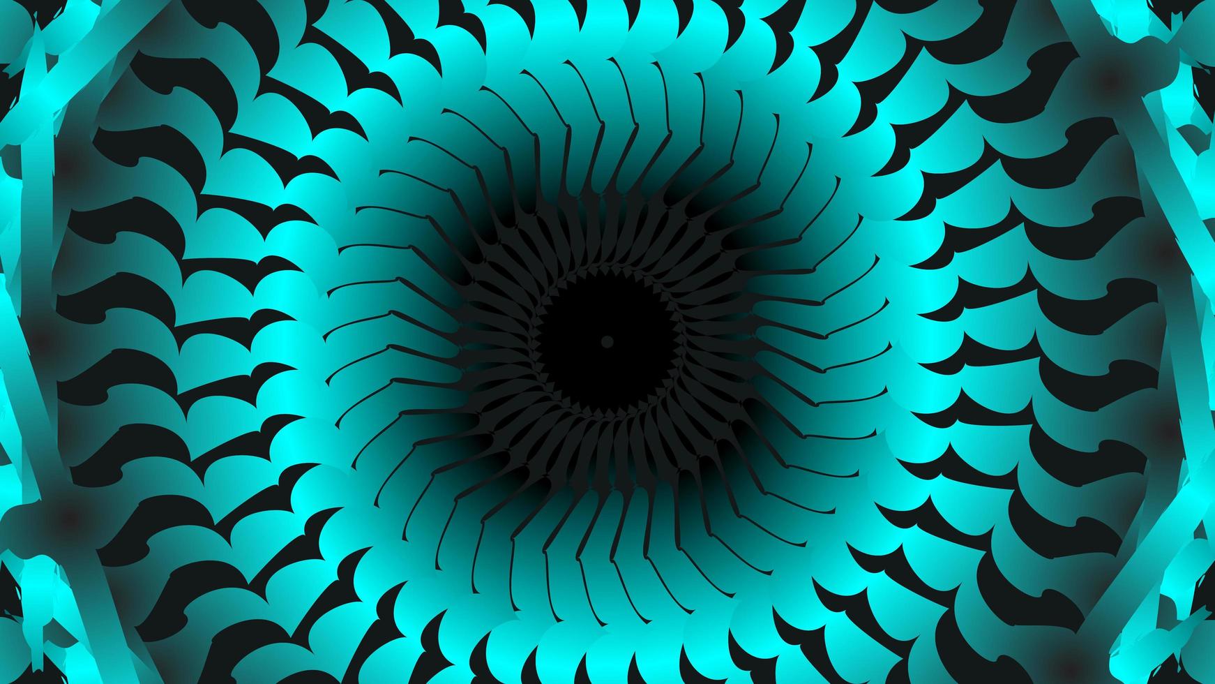 Tosca color circular abstract background vector