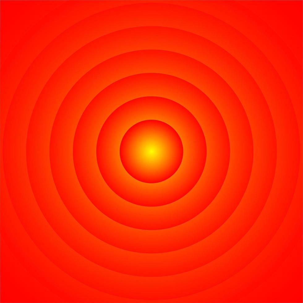 Orange abstract circle illusion vector