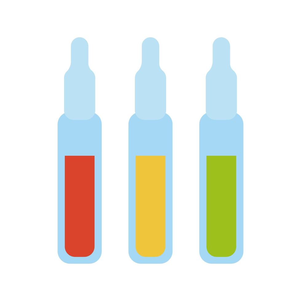 medicine vial flat style icon vector