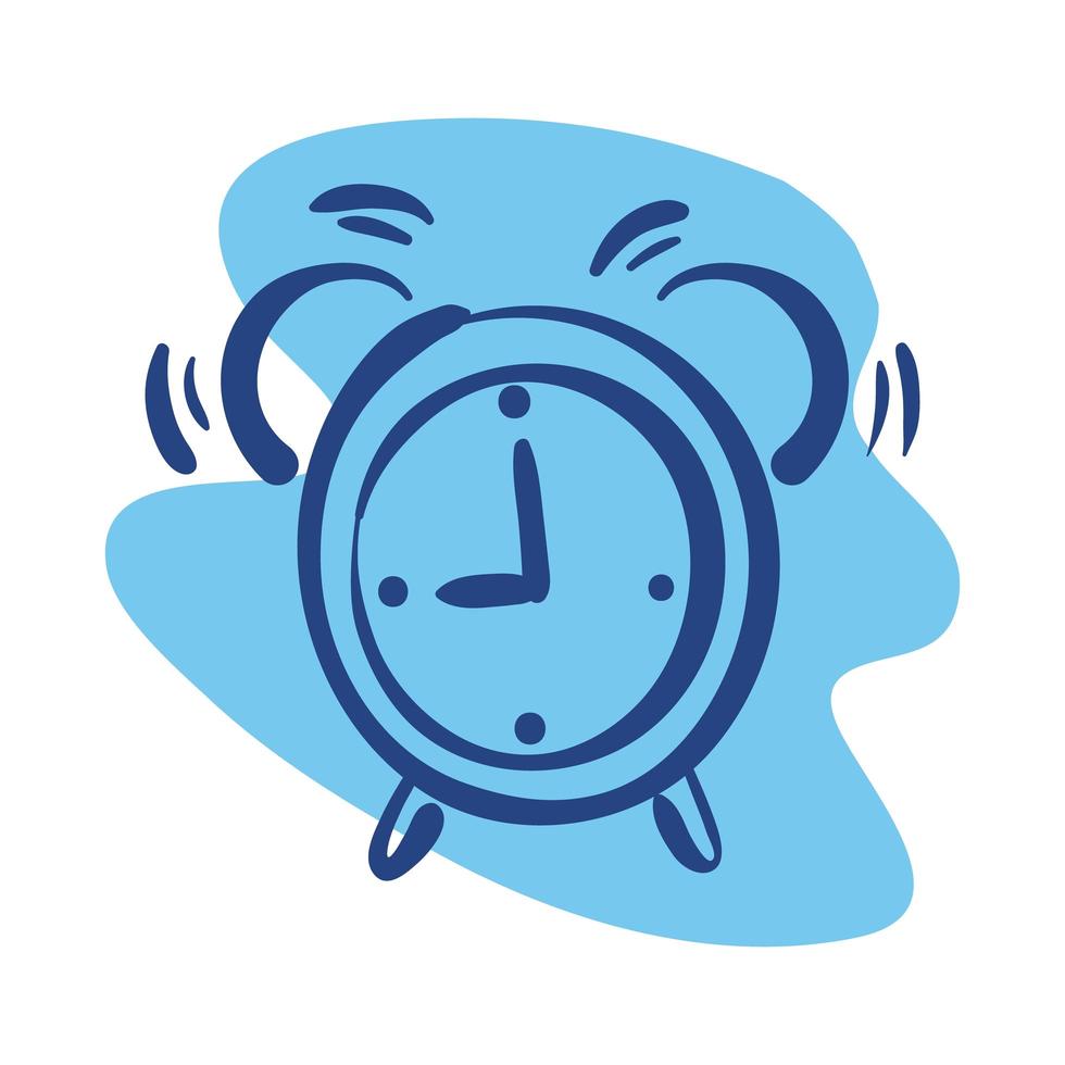 alarm clock line style icon vector
