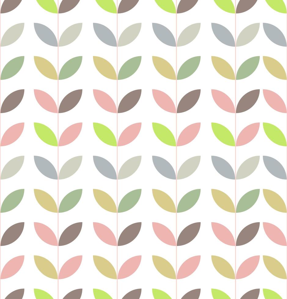 Minimalist Abstract Flower seamless pattern vector