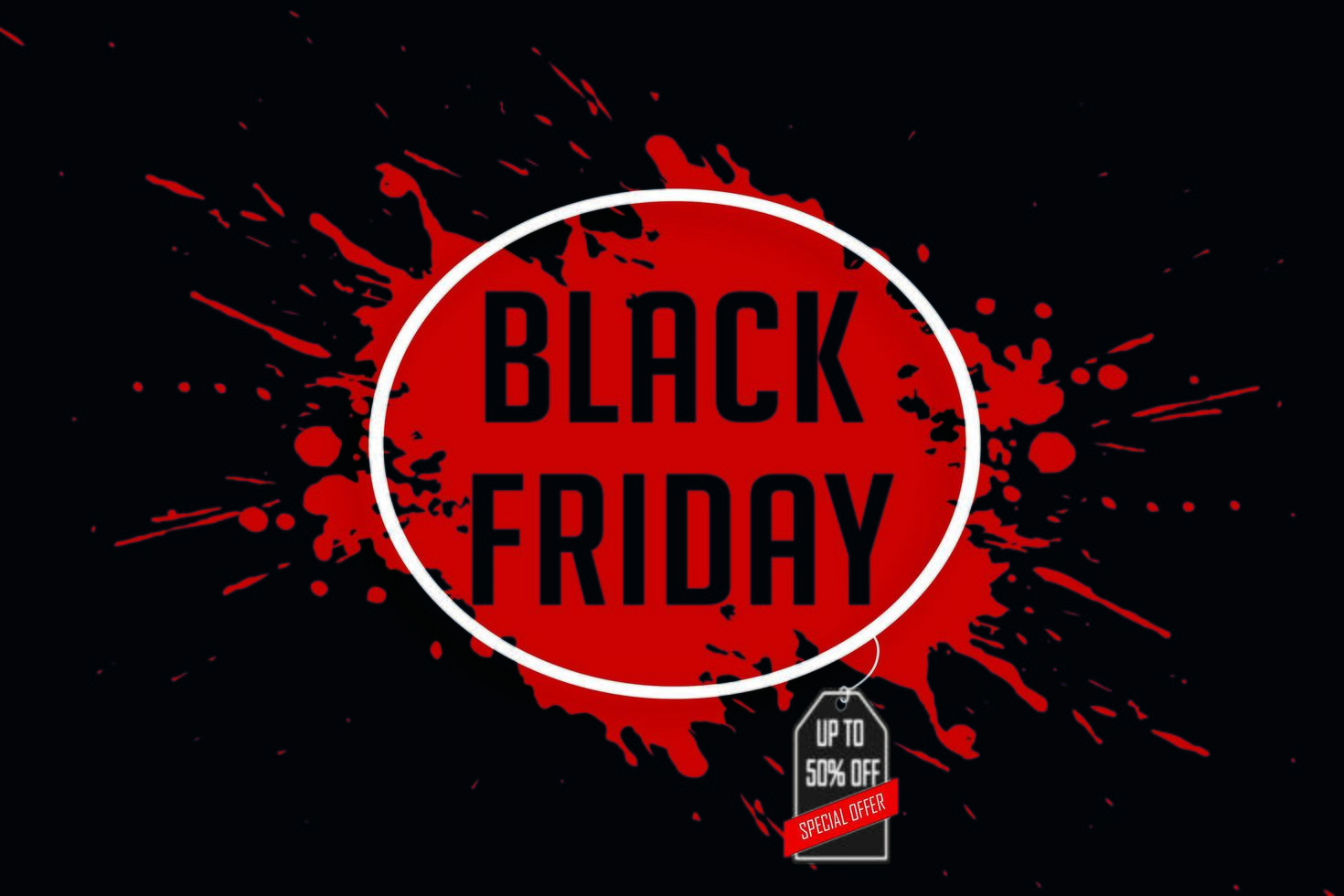 A Black Friday Sale Poster vector