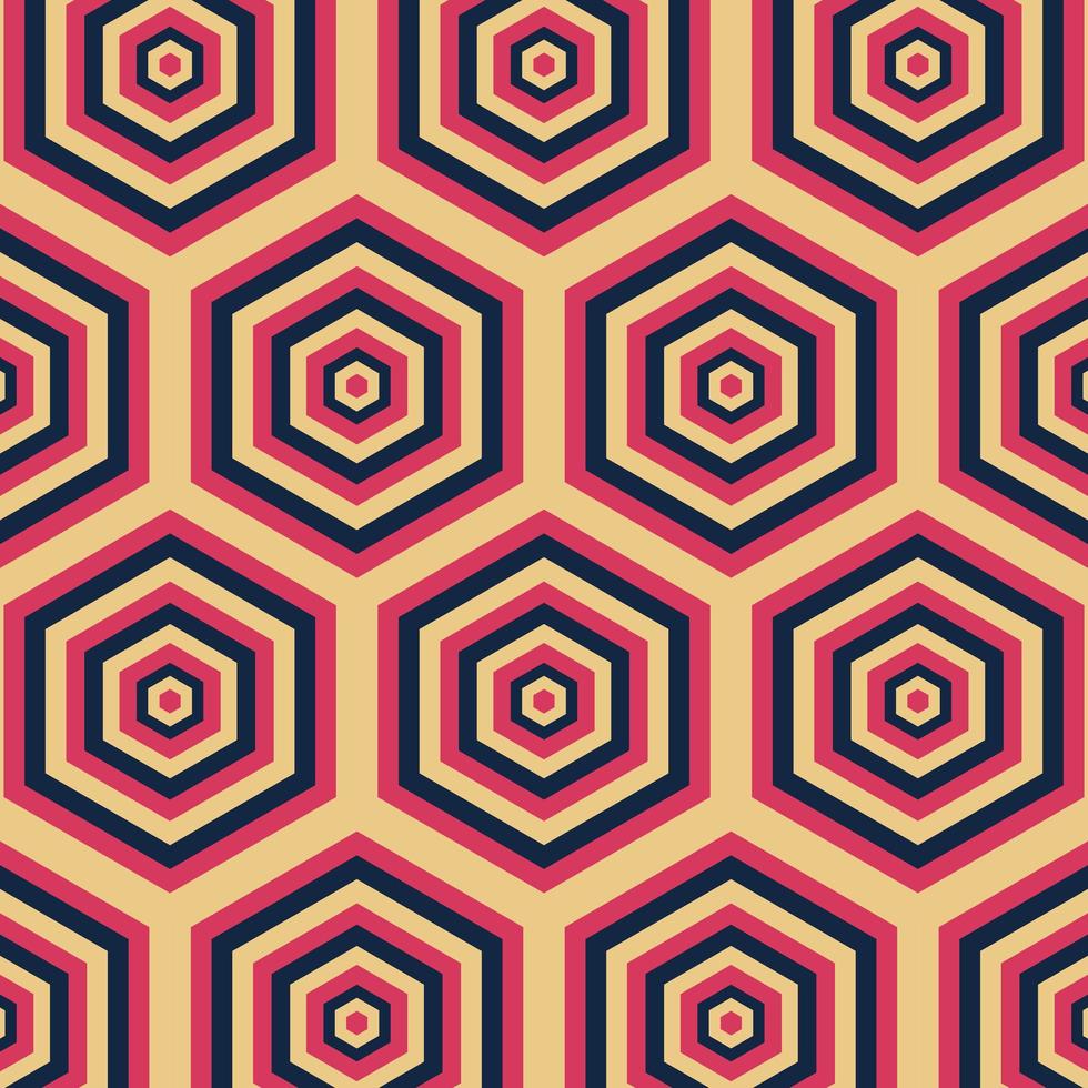 Retro geometric pattern vector, abstract retro background pattern. vector