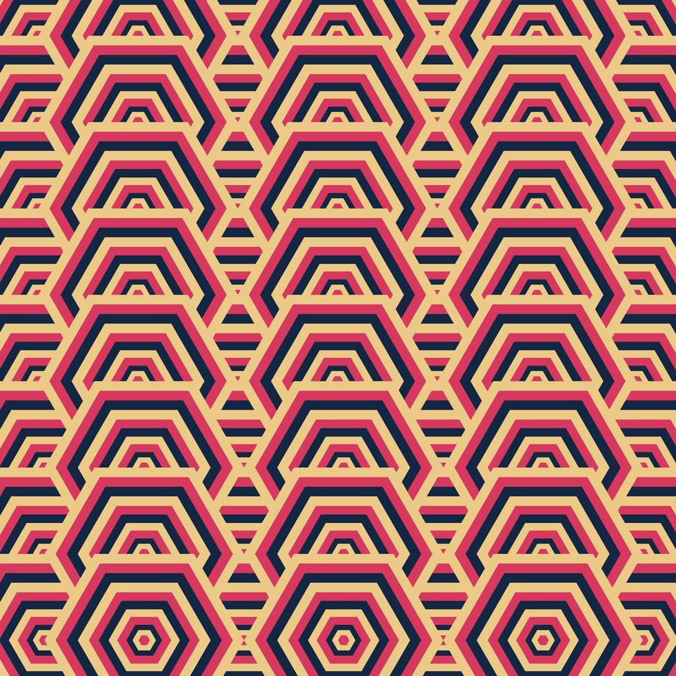 Retro geometric pattern vector, abstract retro background pattern. vector
