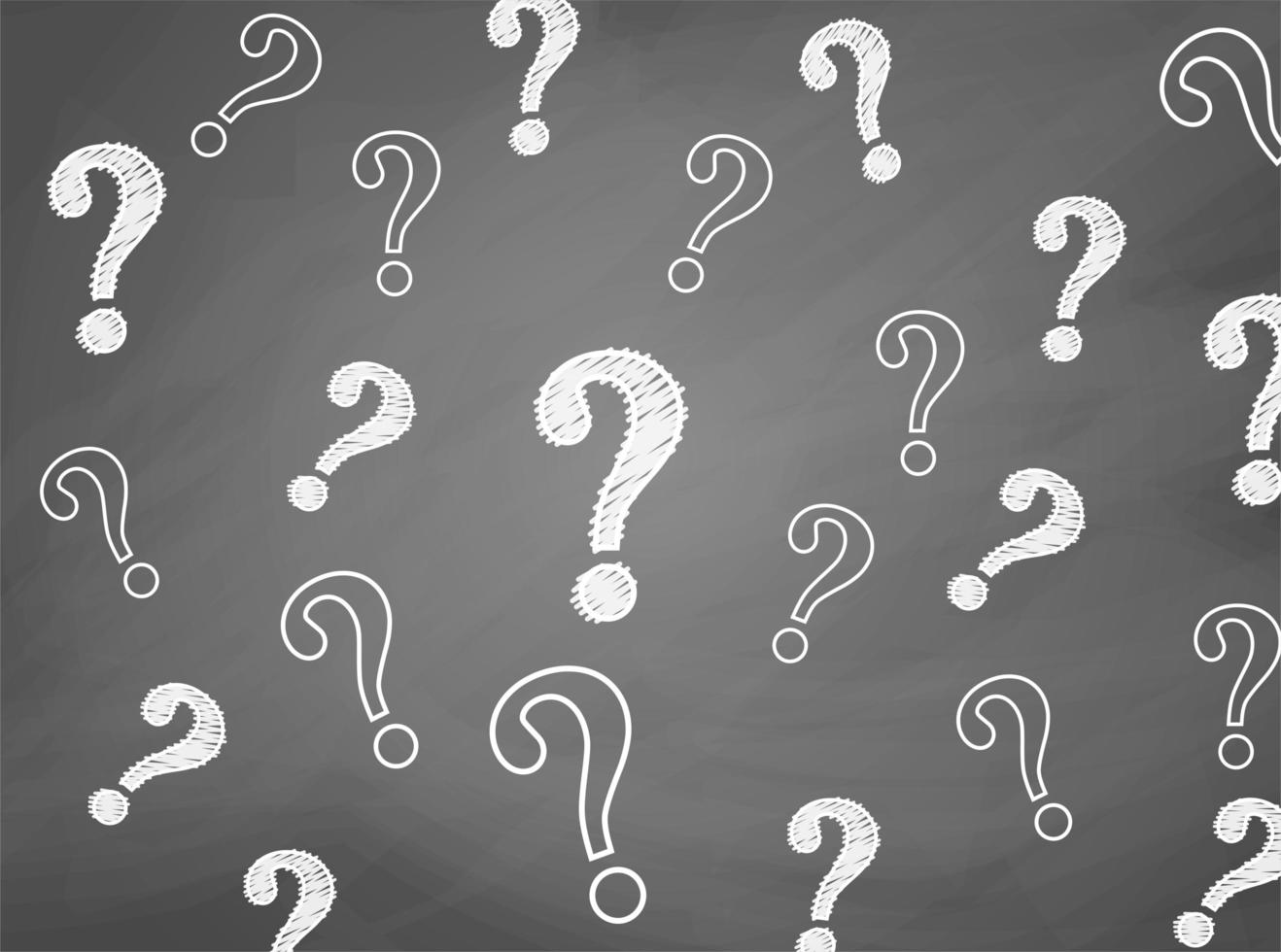 Question mark on chalkboard background. vector. vector