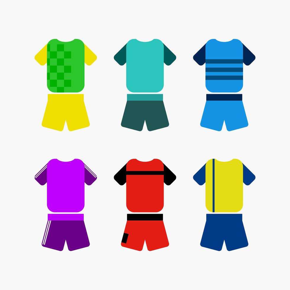 Vector collection of sports team uniforms