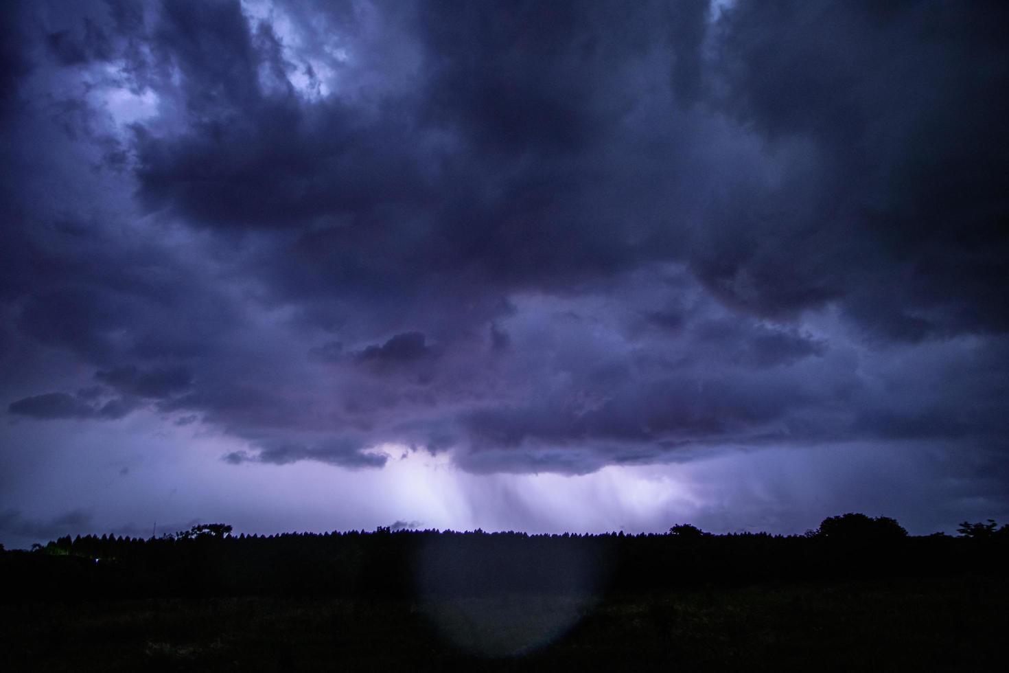 Stormy sky at night photo