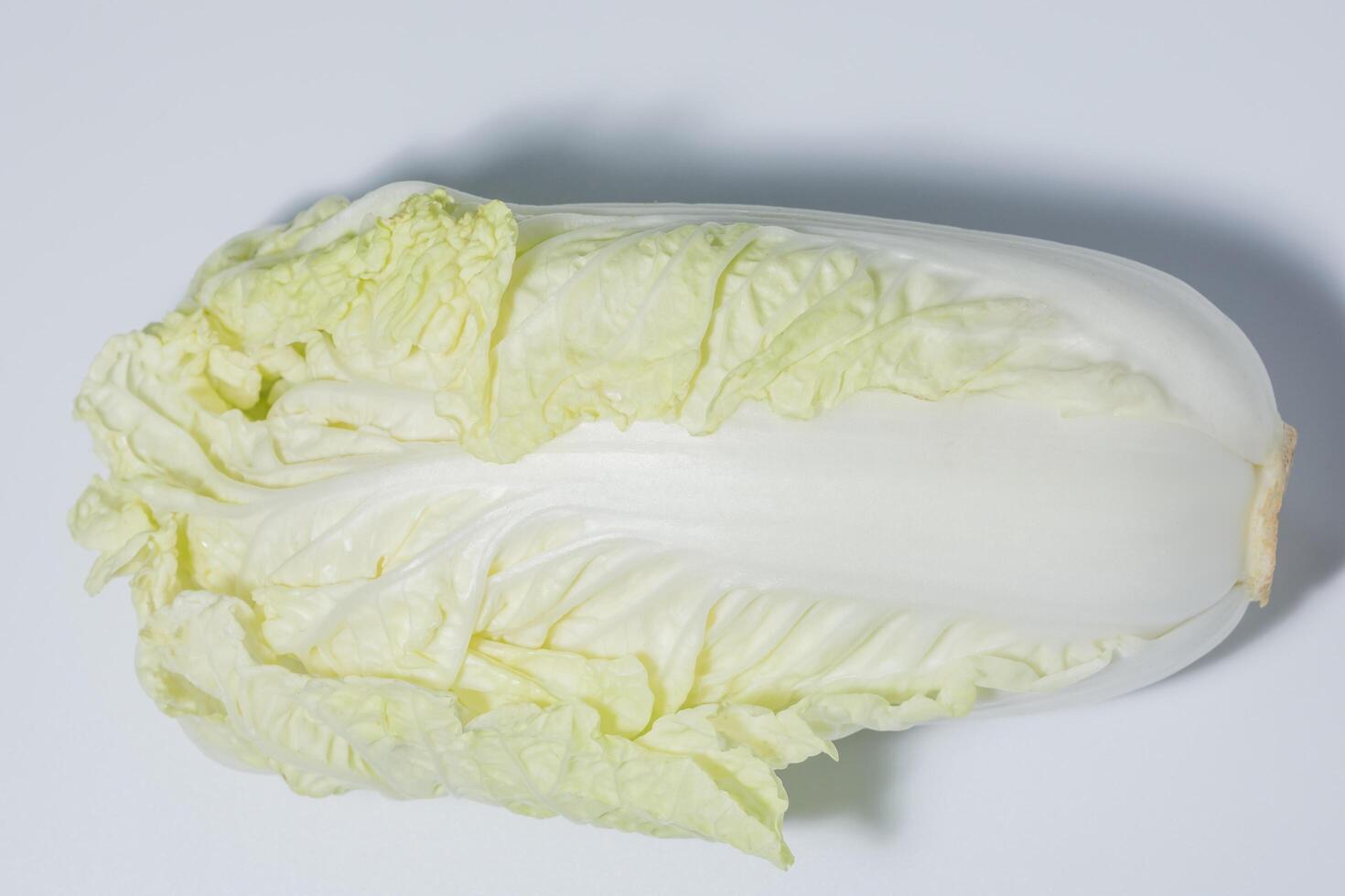 Chinese cabbage on white background photo