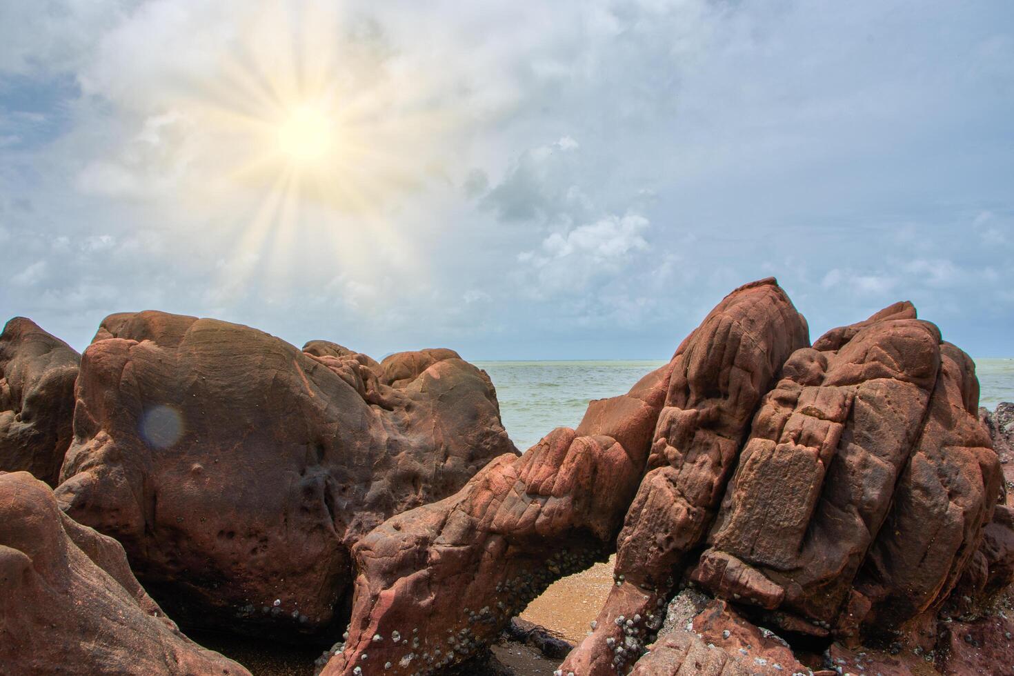 Rocks with sky photo