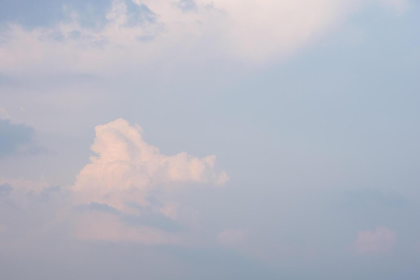 Clouds in the sky at sunset photo