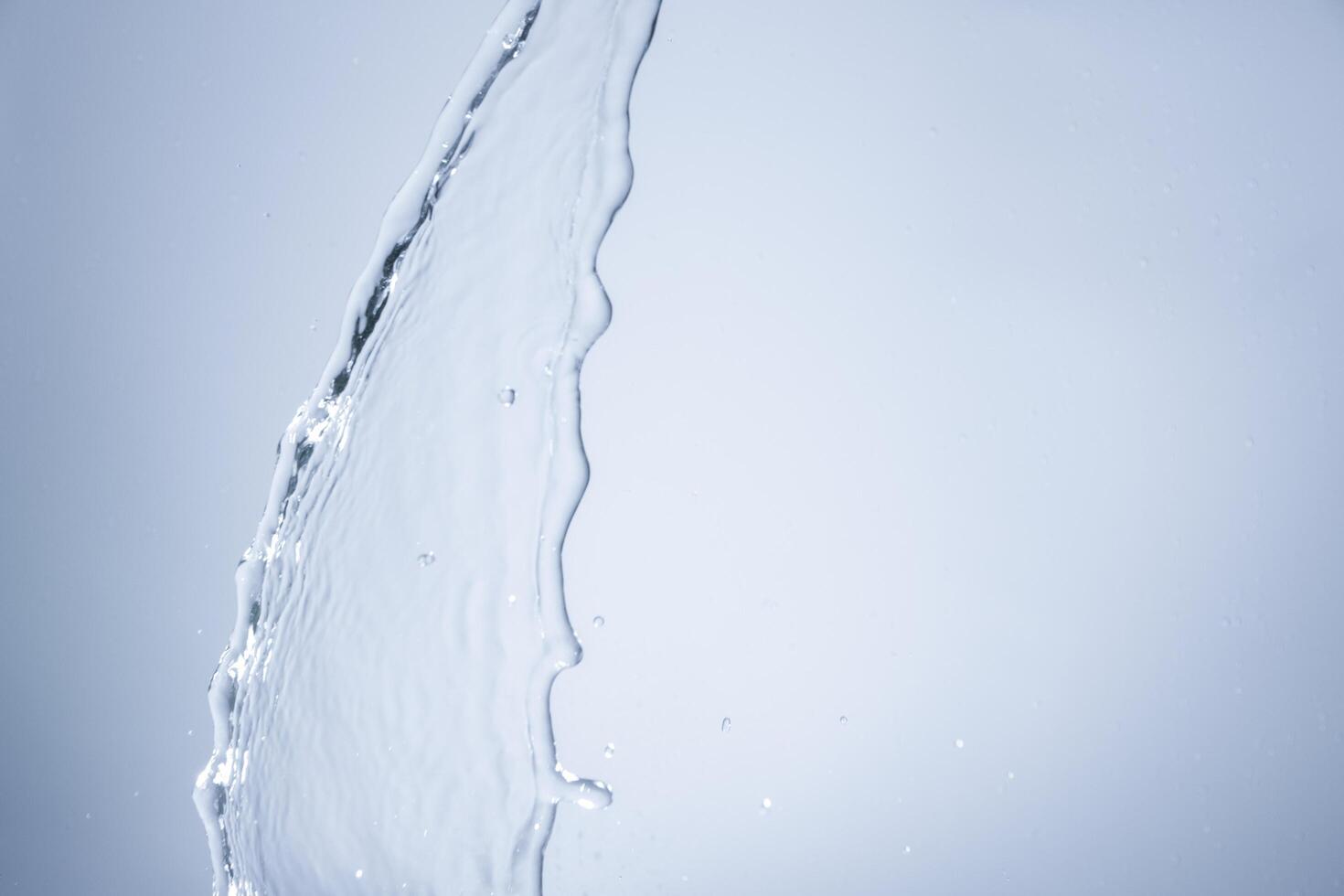 Water over white background photo