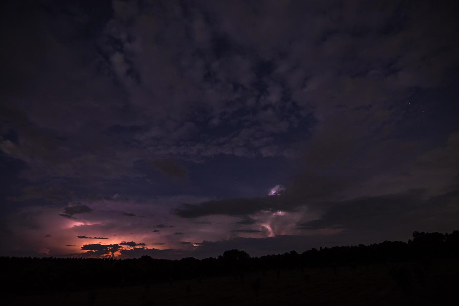Lightning at night photo