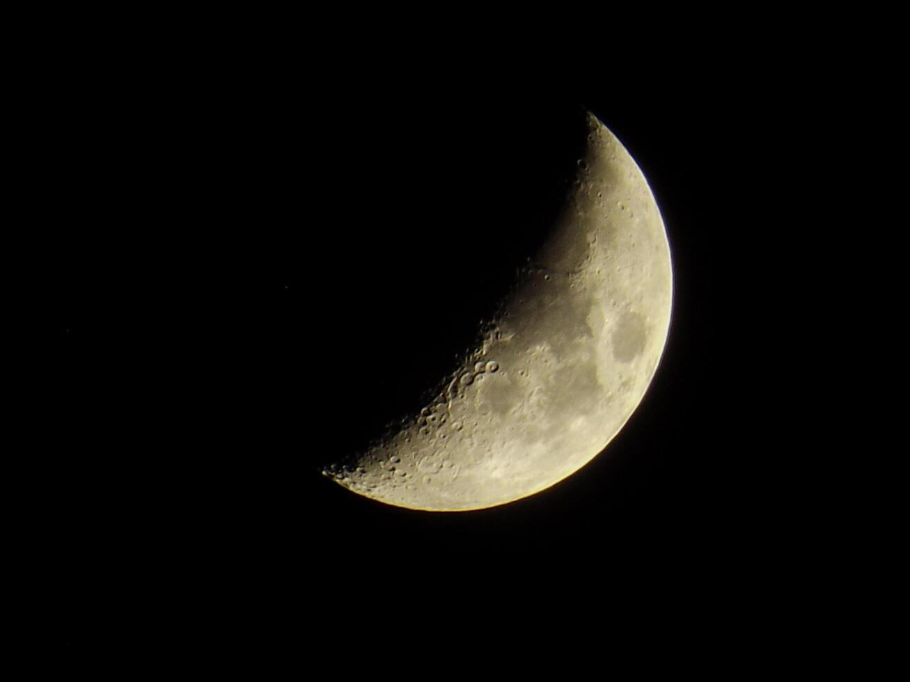 The moon at night photo