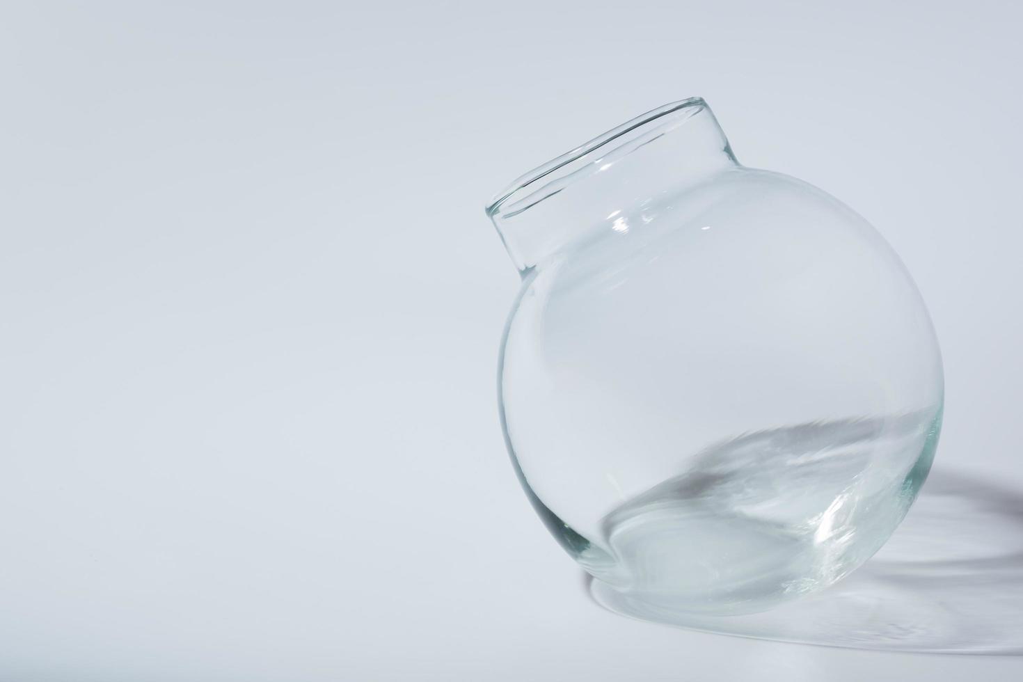 Sphere shaped glass jar photo