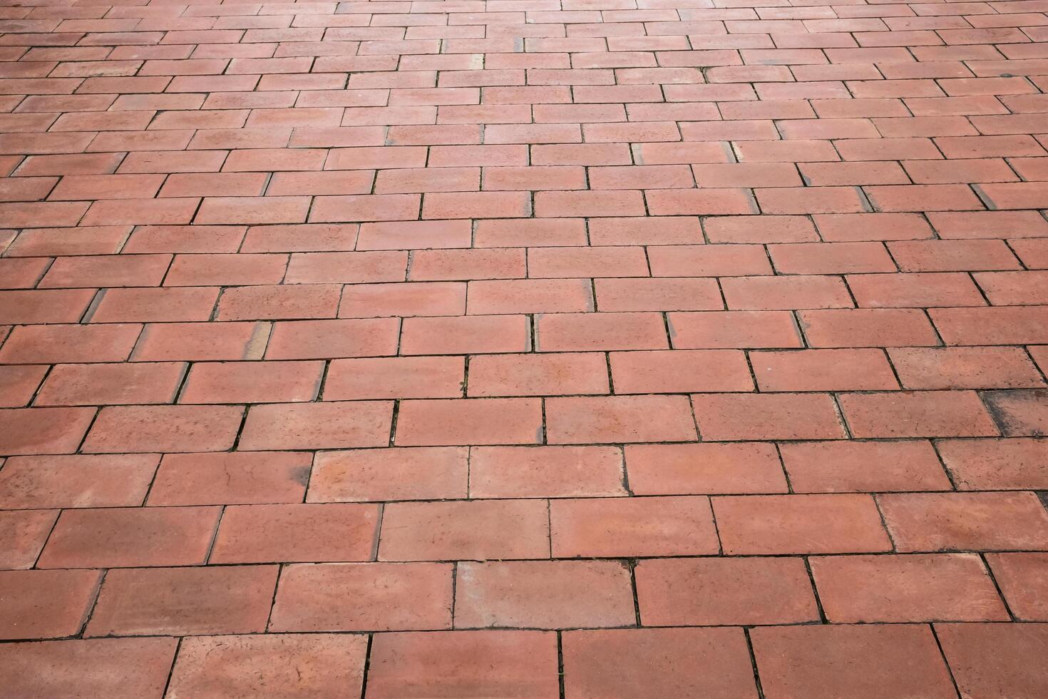 Red brick flooring photo