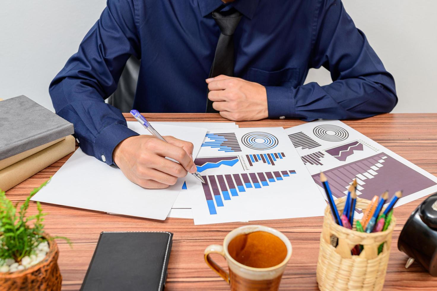 Businessman at his desk photo