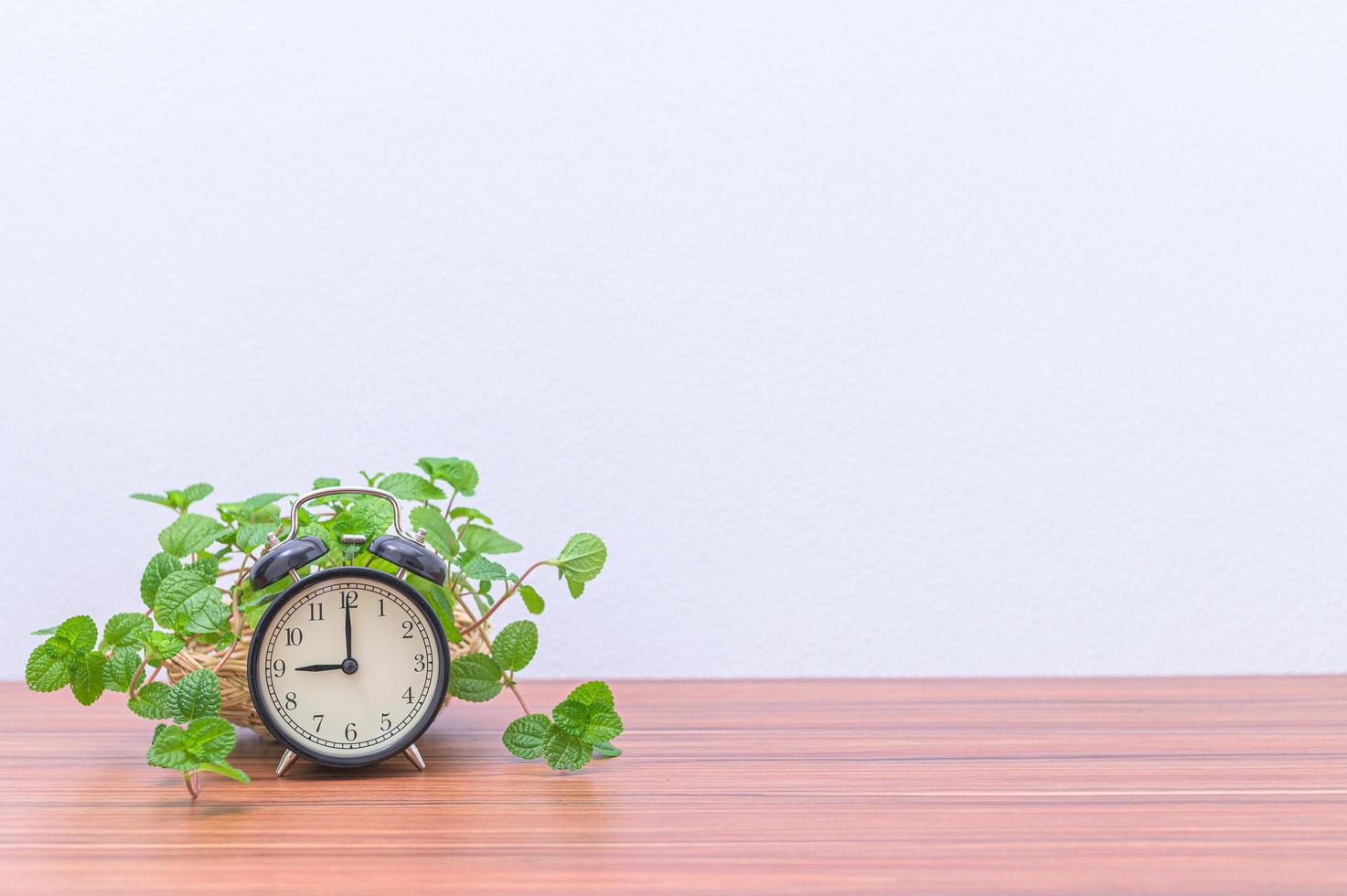 Clock on the desk photo