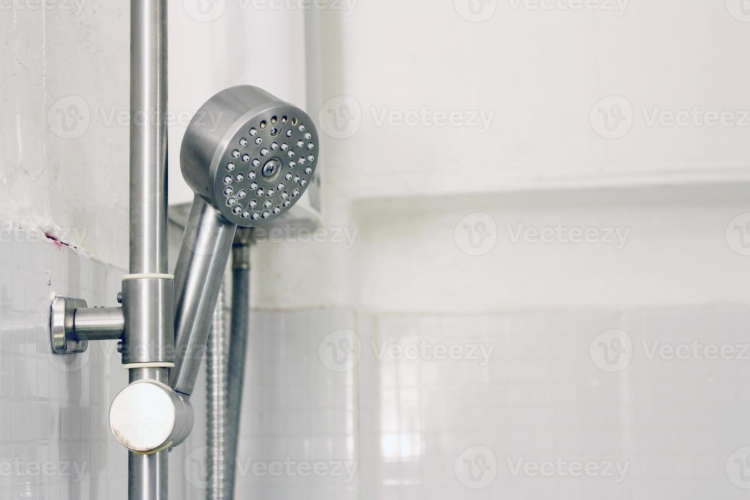 Silver shower head photo