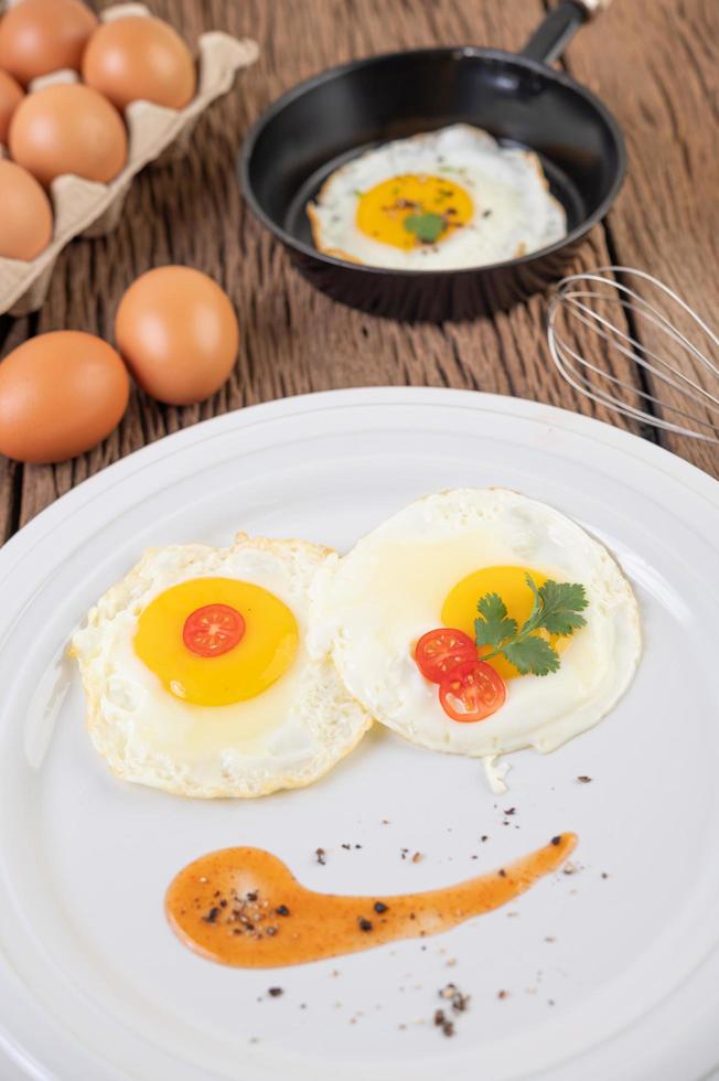 Fried egg breakfast photo