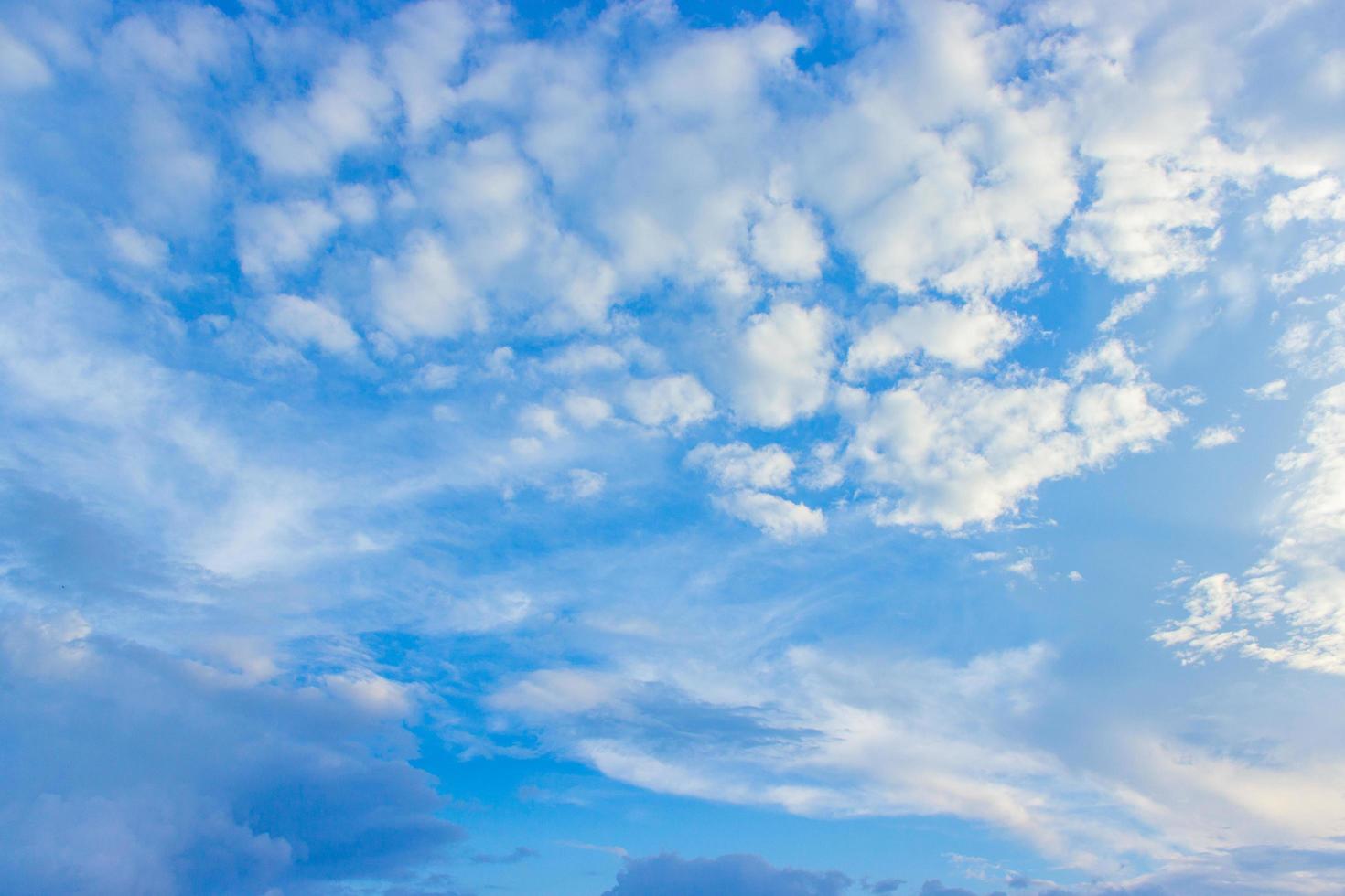 Cloudy blue sky photo