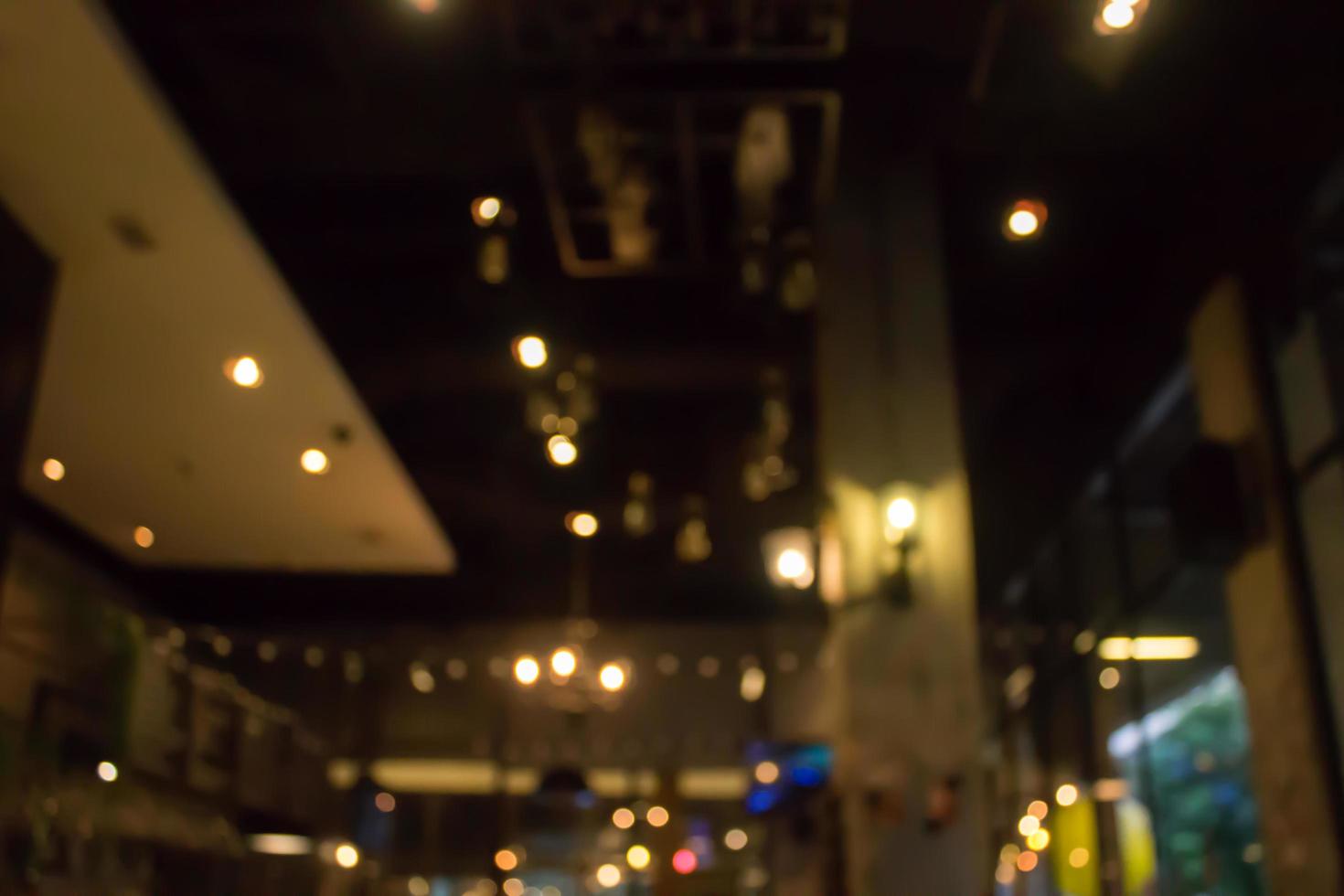 Blurred restaurant scene photo