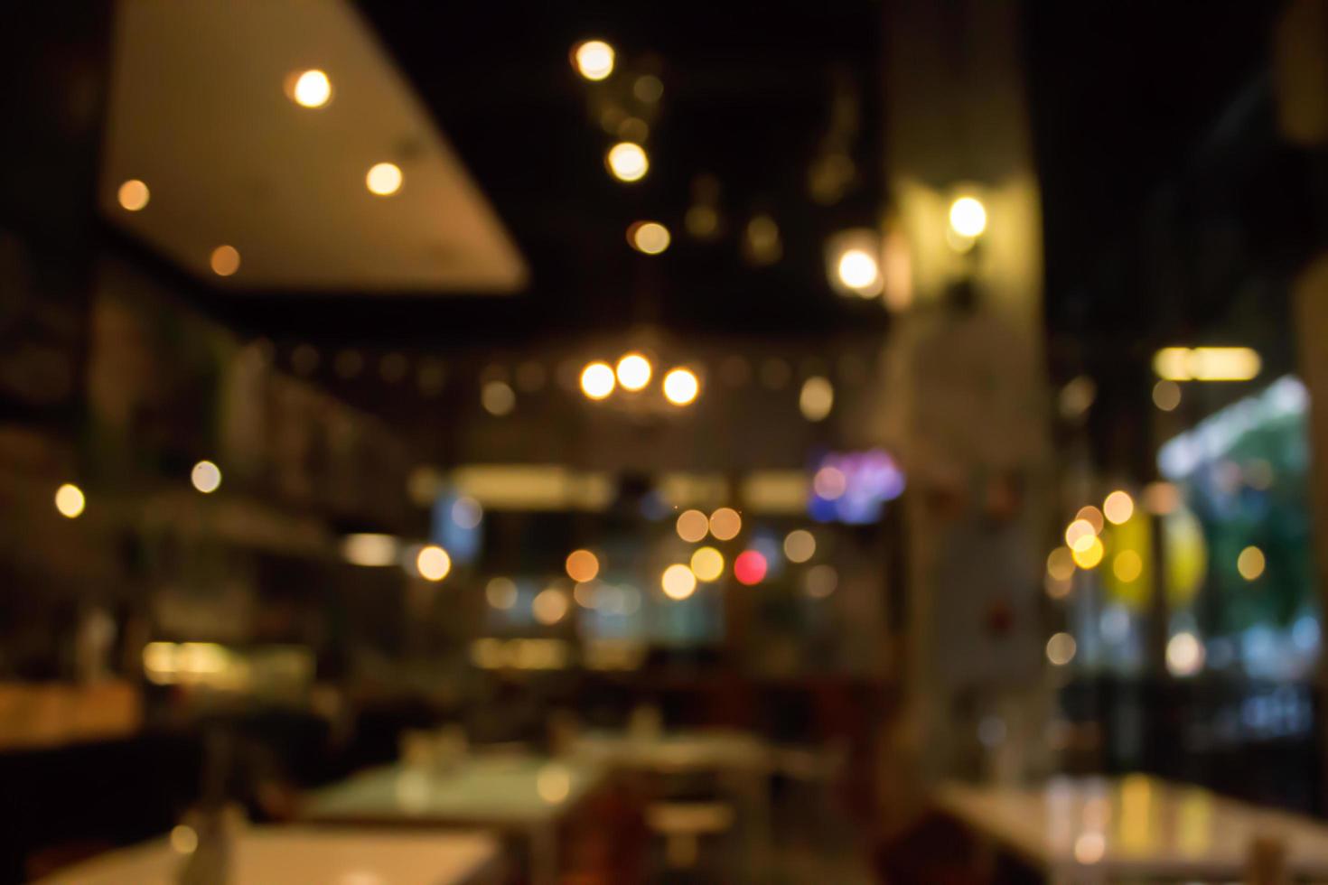 Blurred restaurant scene photo